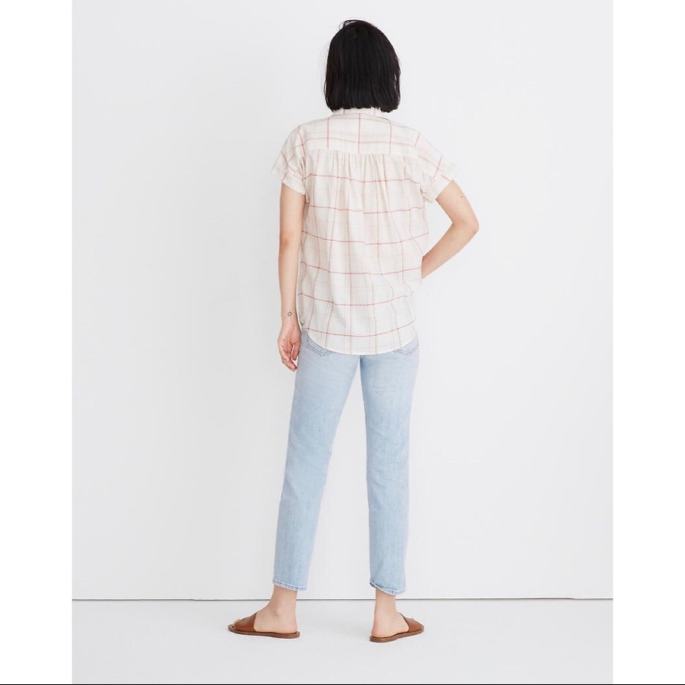 Central Popover Shirt in Fine Plaid - Picture 3 of 5
